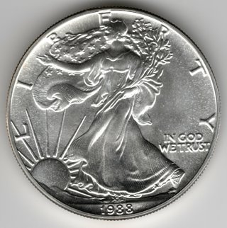 1988 American Liberty Silver Eagle Dollar