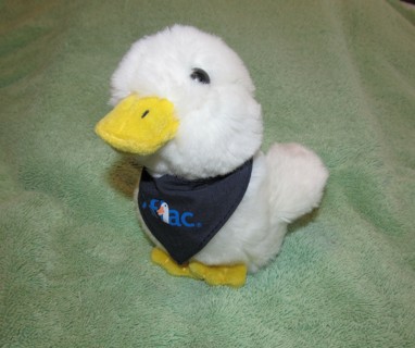 Talking Aflac Plush Duck Small Promo Toy Collectible or Play!