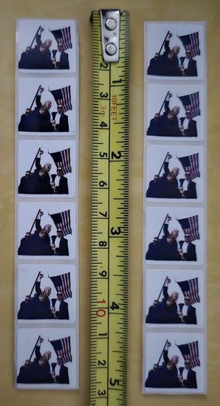 Twelve Trump Fight Small Mailing Seal/Stickers