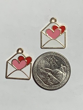 ♥♥VALENTINE’S DAY CHARMS~#48~SET 3~SET OF 2 CHARMS~FREE SHIPPING ♥♥