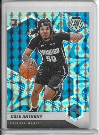 Cole Anthony 2020-21 Mosaic Mosaic Reactive Blue #207