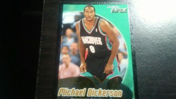 1999 SKYBOX APEX MICHAEL DICKERSON VANCOUVER GRIZZLIES BASKETBALL CARD# 133