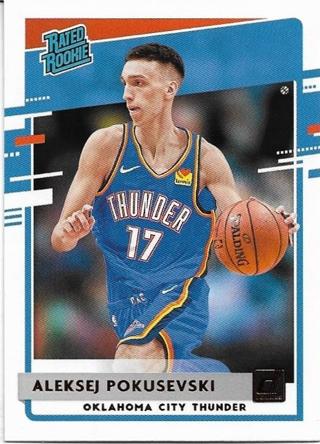 2020-21 DONRUSS ALEKSEJ POKUSEVSKI ROOKIE CARD