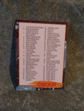 Troll Force Trading Card Checklist