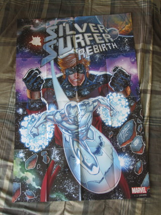 Huge 24"x36" Comic Shop promo Poster: Marvel - Silver Surfer, Rebirth