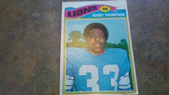 1977 TOPPS BOBBY THOMPSON DETROIT LIONS FOOTBALL CARD# 486
