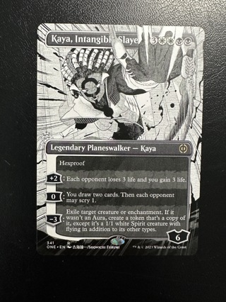 Kaya, Intangible Slayer Borderless MTG Phyrexia ONE Rare Card