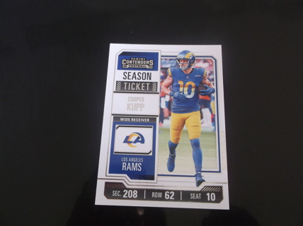 2023 Panini Contenders Season Ticket Cooper Kupp    card  #  61   Los Angeles Rams 