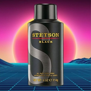 [NEW] **RARE ** Stetson Black All Over Body Spray 4oz / 114g (Discontinued)