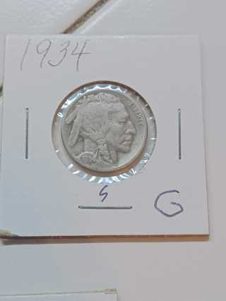 1934 Buffalo Nickel! 34.5