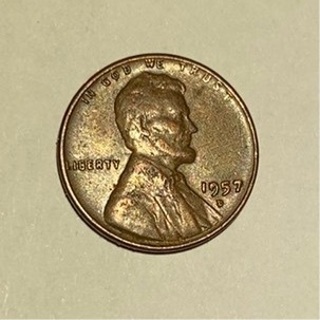 1957 D LINCOLN WHEAT CENT