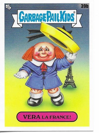 Brand New 2022 Topps Garbage Pail Kids Vera La France! Sticker From the Book Worms 