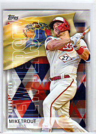 Mike Trout, 2023 Topps Favorite Son, New Jersey Card, FS-1, California Angels, (L6)