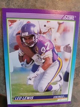 1990 SCORE LEO LEWIS MINNESOTA VIKINGS FOOTBALL CARD# 536