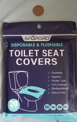 Disposable toilet seat covers (1 of 3)