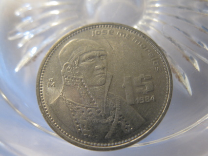(FC-369) 1984 Mexico: 1 Peso - w/ RA signature on lapel collar