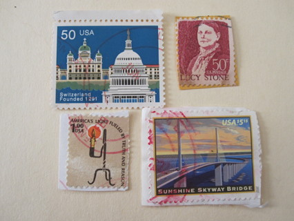 Lot of Used US Stamps #99 - High Value - $5.15 Bridge, .50c Capitol ++