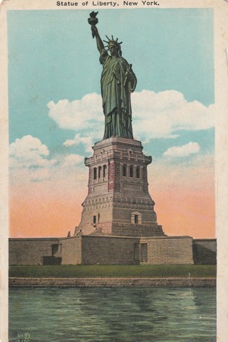 Vintage Unused Postcard: e: Statue of Liberty, NYC, NY