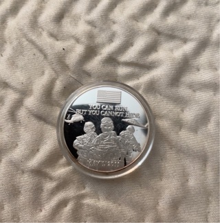 Silver plated coin