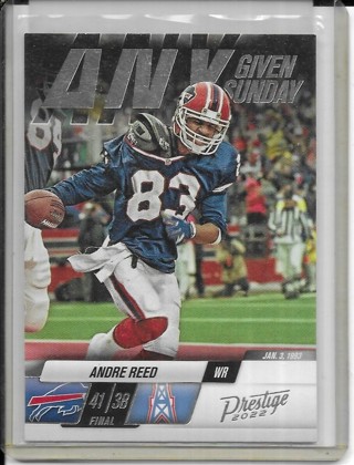 Andre Reed 2022 Prestige Any Given Sunday #18