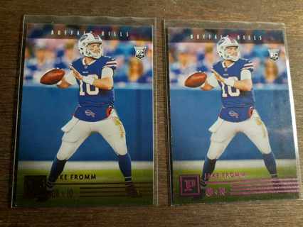 2020 Panini Chronicles Football Pink Foil ++ / Bronze / Jake Fromm 