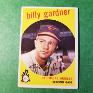 1959 - TOPPS NRMT+ BASEBALL CARD NO. 89 - BILLY GARDNER - ORIOLES