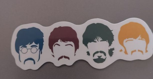 vinyl laptop stickers The Beatles for Laptop computer, xbox, or ps4 water bottle