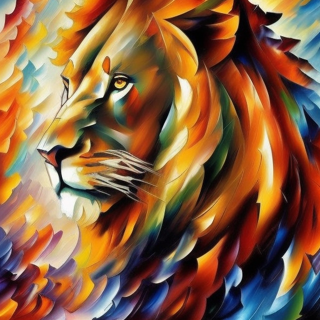 Listia Digital Collectible: Artistic Lion