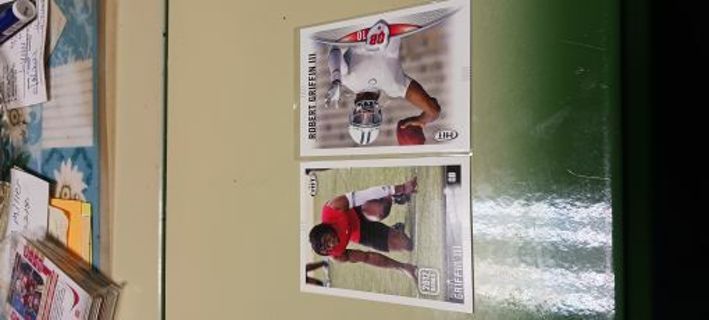 ROBERT Griffin iii 2 Card Lot