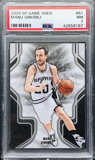 Manu Ginobili - 2009-10 SP Game Used #61 - San Antonio Spurs PSA 7 [GD011]