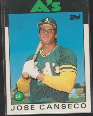 1986 Topps Traded #20T Jose Canseco Oakland Athletics