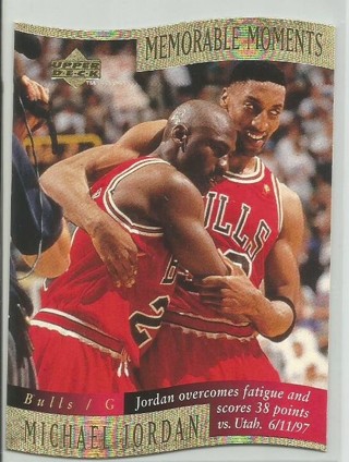 1997 Upper Deck Memorable Moments # 1 of 10-Michael Jordan