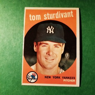 1959 - TOPPS  NRMT - MINT BASEBALL - CARD NO. 471 - TOM STURDIVANT - YANKEES