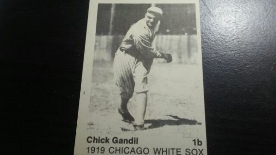 1975 T.C.M.A. CHICK GANDIL 1919 CHICAGO WHITE SOX BASEBALL CARD