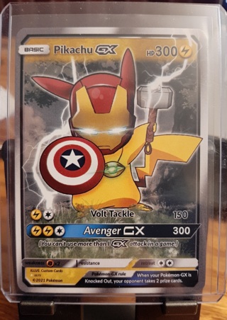 Pokemon Pikachu GX (Avenger) Fan Art custom