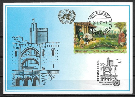 1997 UN, Geneva Helsingborg Stamp Expo maxi card
