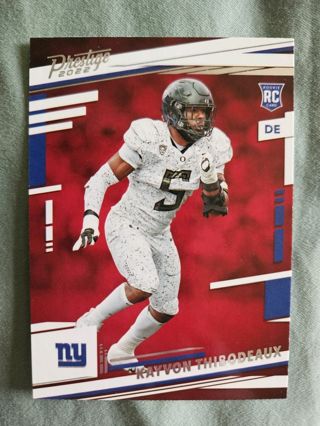 2022 Panini Prestige Rookie Kayvon Thibodeaux