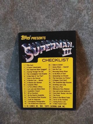 Superman III Trading Card # 99