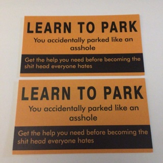 2 Parking Cards Read description before bidding 