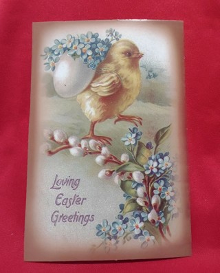 Easter Theme Greeting Card Scrap - Scrapbook - Junk Journal - Paper Craft