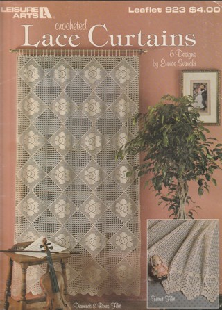 Craft Magazine, Book, Leaflet: Crochet Lace Curtains 6 Designs