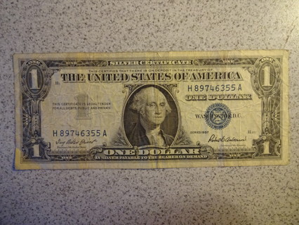 1957 $1 Bill Silver Certificate