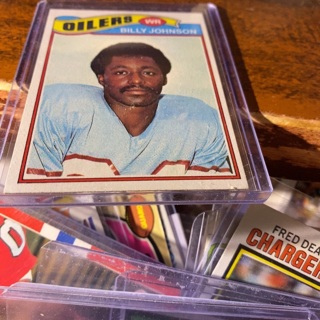 1977 topps Billy Johnson football card 