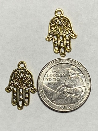 ANTIQUE GOLD CHARMS~#32~SET OF 2~FREE SHIPPING!