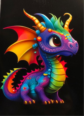 Psychedelic Dragon - 3 x 4” MAGNET - GIN ONLY