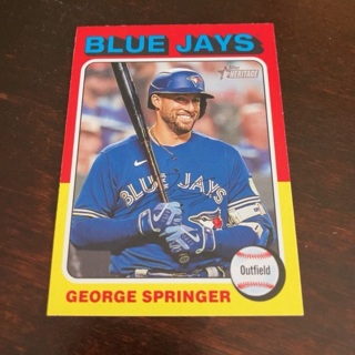 2024 Topps Heritage - [Base] #358.1 George Springer