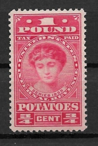 1935 ScRI1 Potatoes Tax for 1 pound MNH