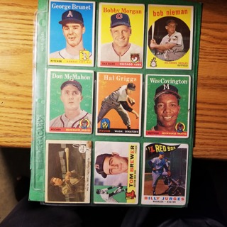 9 - LOT -1958 TOPPS PR-GOOD BASEBALL CARDS