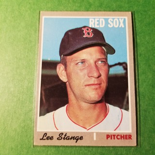 1970 - TOPPS BASEBALL CARD NO. 447 - LEE STANGE - RED SOX