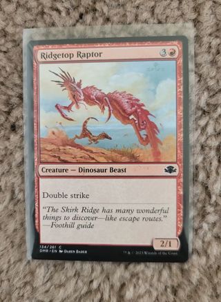 Magic the Gathering Dominaria Remastered Ridgetop Raptor card New in Sleeve